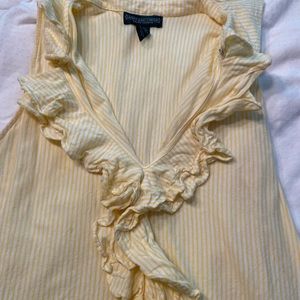 Ralph Lauren Womens ruffle tank top small